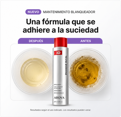 ArovaSmile™ — Enjuague Blanqueador y Cuidado Bucal